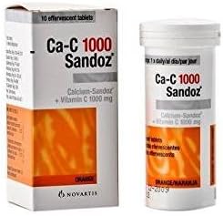 Honest Bee Presents. 3 Pack Ca-c 1000 Sandoz Effervescent Tablets 10 Tablets