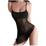 [OLYOLY] 過激な透け セクシー ベビードール 大きいサイズ エッチな コスプレ 下着 部屋着 キャミソール ネグリジェ ワンピース ランジェリー (01 黒)