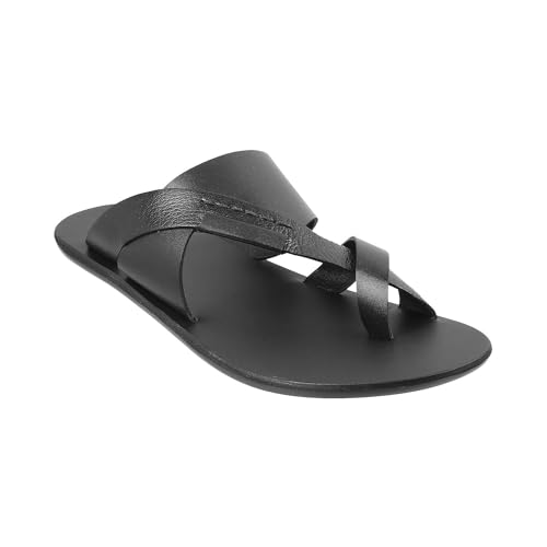 Image of Metro Men's Faux Leather Stylish Casual Sandals