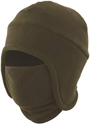 LLmoway Men’s Warm 2 in 1 Hat Winter Fleece Earflap Skull Sports Beanie Ski Mask