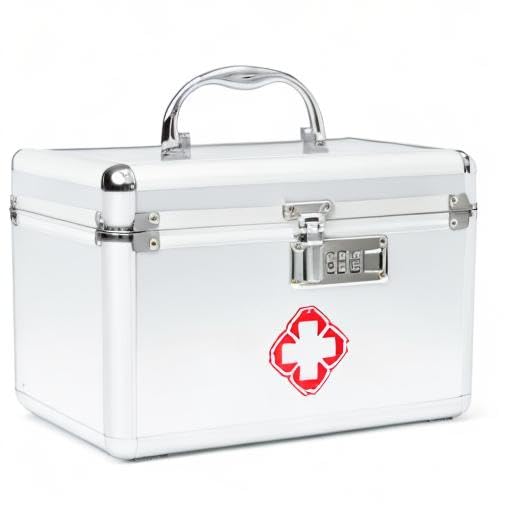Boîte à médicaments verrouillable MEDLINE coffret de sécurité compact - 8