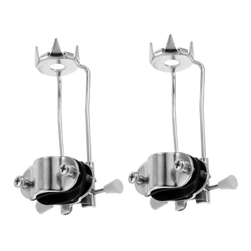 Yardwe Hiking Equipment 2 Pack Crutch Ice Claws for Walking Sticks Crutches Non-Slip Crampons