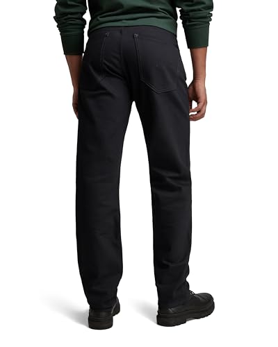 G-STAR Raw - Mens Mosa Straight Jeans, Color Pitch Black, Size: 33W x 34L2
