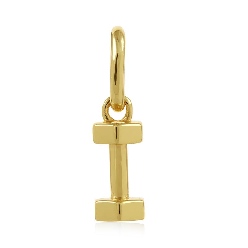 nishani 925 Sterling Silver Dumbbell Charm for Women | Gold-Plated | Jump Ring | Gift for Women and Girls | With Certificate of Authenticity and 925 Stamp | 6 Month Warranty-picture-36