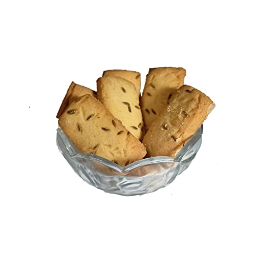Image of MidBreak Healthy Jeera Biscuits - 25% Less Fat, Premium Handmade Cumin Cookies | Light & Crunchy Tea-Time Snack | 300g x 2- Pack of 2