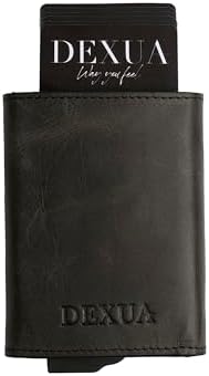 Istanbul Rfid Protected Minimalist Credit Card Holder Slim Unisex Pop Up Aluminium Card Case with Alcantare Coin & Cash Slot Leather Wallet for Men Women Coal Grey