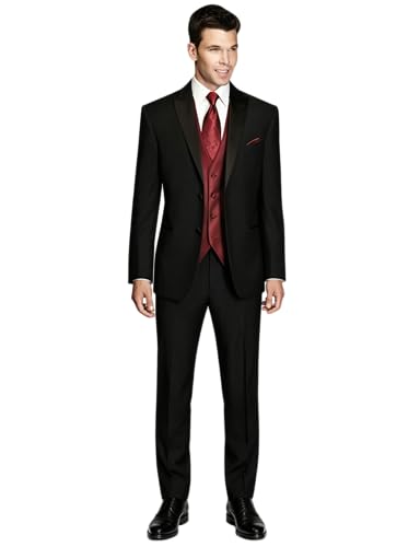 Blazer ajusté pour hommes avec revers en pointe et fermeture deux boutons