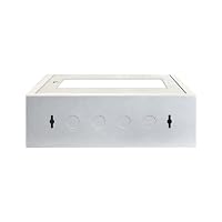 DSIT 3HE Wandschrank Weiß Glastür 185mm tief – Ansicht 7