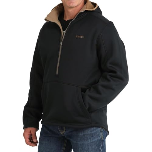 Cinch Men's Black Sherpa Hoodie Black