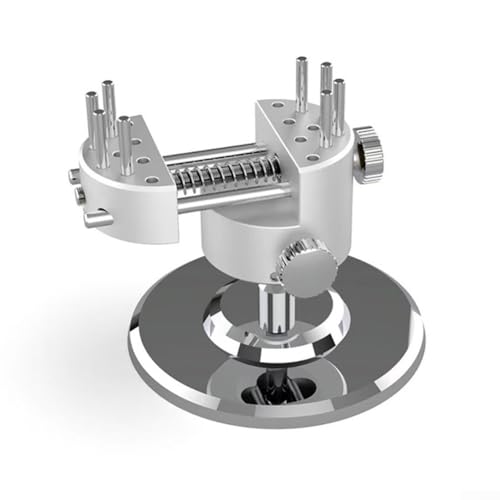 Tornillo de banco ajustable aleación de aluminio giratorio de 360° para joyería