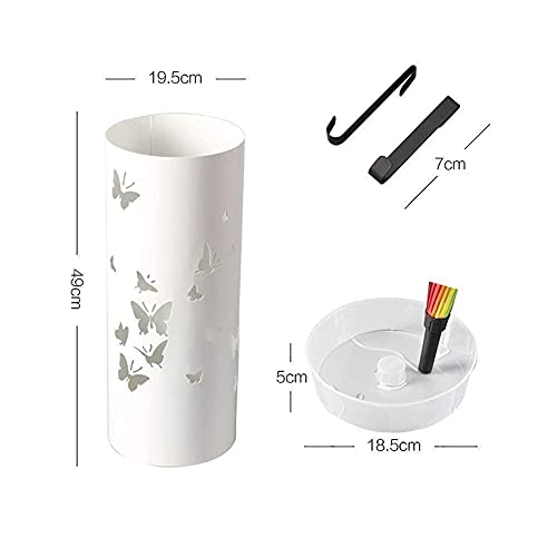 Support de parapluie rond en tôle avec égouttoir pour sol sec - 3