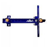 DeeRace Archery Recurve Bow Sight, Adjustable T Shape Target Shooting Bowsight with Optical Fiber Pin Sight (Blue)