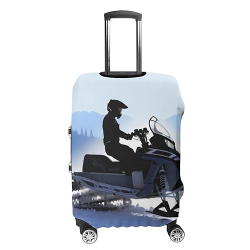 Snowmobile Luggage Cover, Washable Elastic Suitcase Cover Protector Fit 18-32 Inch Luggage4