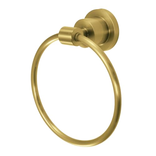 Kingston Brass BA8214BB Concord -Towel Ring, Brushed Brass 6.13 x 3.31 x 7.06