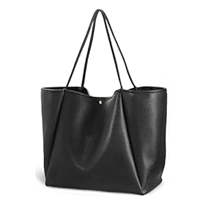 HOXIS Oversize Pu Leather Tote Women Weekender Bag Shopper Handbag Travel Purse