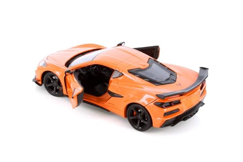 Welly Chevy Corvette Z06 Hardtop 2023 1:24 Naranja miniatura 6