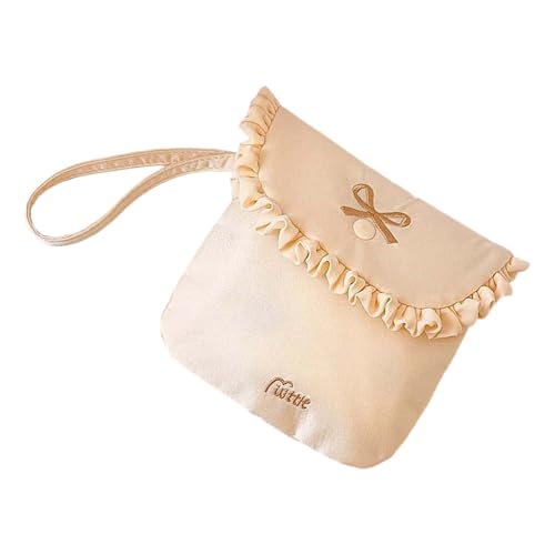 Organizador de productos de higiene femenina, espacioso, interior de terciopelo de leche, construcción fácil de transportar para estudiantes, profesionales, bolsa de almacenamiento higiénica