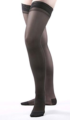 Allegro 20-30mmHg Essential 8 Sheer Support Compression Hose - Thigh High, Closed Toe Compression Stockings for Women