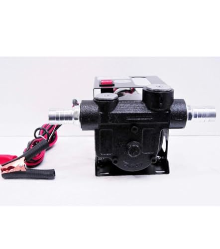 Image of Asian Pumps & Machineries 12V DC Oil /Diesel Transfer Pump 550W Head 10-15Mtr with Self Priming for Marine, Automobile Construction, Harvestor Tractor Diesel Transfer 1 inch Inlet Outlet 70L /min