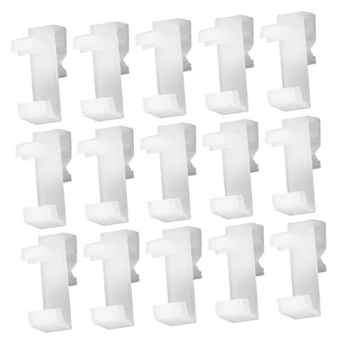 Yardenfun 20pcs White Valance Clips for Blinds Plastic Hidden Curtain Pegs for Easy Light Blocking Quick Setup Suitable for Horizontal Vertical Window Blind Accessories