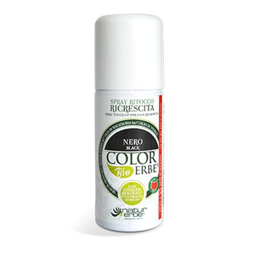 COLOR HIERBAS SPRAY RECRECIMIENTO RETOQUE PARA CABELLO CON EXTRACTOS BIOLÓGICOS NEGRO