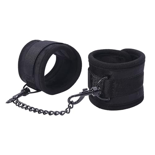 Image of Blindfold and Faux-Fur-Lined Handcuffs Set, Temptation Soft Bondage Restraints Kit Sex Toys for Adults (2 Piece)