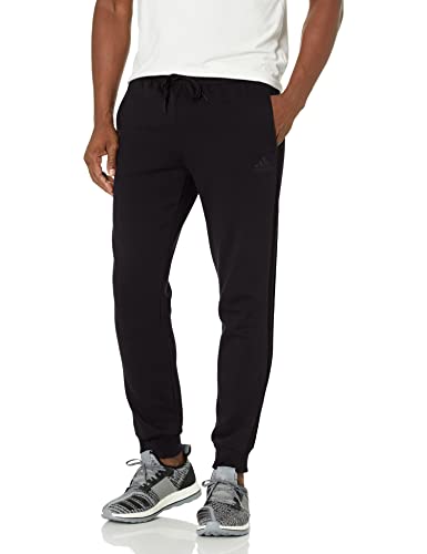 adidas Men's Essentials 3-Stripes French Terry Tapered-Cuff Pants
