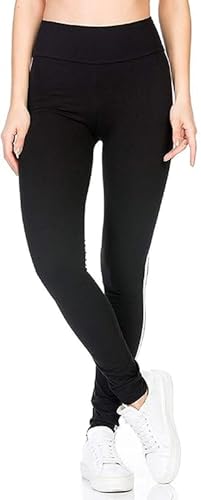 Image of Women's 3 /4th Length Super Stretch Sports Leggings | Snug Fit | Moisture-Wicking | Activewear | Gym | Yoga | Running | Exercise | Fashionable | Trendy Jeggings