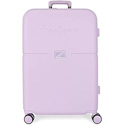 Maletas Juveniles Pepe Jeans Pepe Jeans Accent Maleta mediana Morado 48x70x28 cms Rígida ABS Cierre TSA integrado 79L 4,32 kgs 4 Ruedas dobles