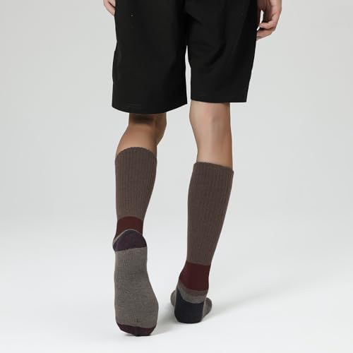 Image of WANDER Merino Wool Crew Socks 3 Pairs Lightweight Cushion Boot Sock