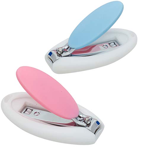 Image of Baybee Baby Nail Clipper with Skin Guard, Safety Nails Cutter for New Born Babies Infant, Manicure Pedicure Care | Baby Nail Cutter Clipper Care | Nails Clipper for New Born Baby (Pack of 2)