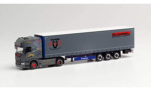 Camion Miniature Scania R 13 TL Herpa Semi-remorque Bâchée HP Transped à l'Échelle HO