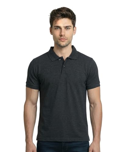 Image of Scott International Cotton Polo T Shirt | Collar Half Sleeves Plain T-Shirt | Tshirt for Men Stylish | Casual Tee for Office, Sports, Gym & Everyday Comfort | Men's Breathable All-Season Tshirt