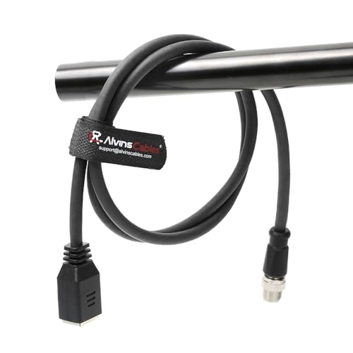 Cable Ethernet Cat6a de 1m con conector M12 X-Code a RJ45 miniatura 4