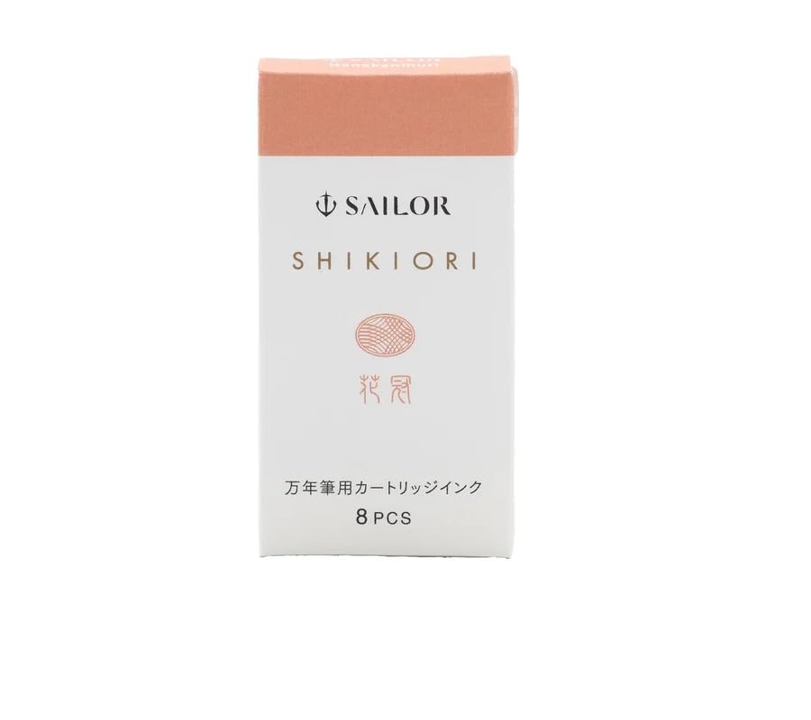 Sailor Shikiori Fountain Pen Ink Cartridges, Kusa-asobi Series, Hana-kanmuri (Flower Crown) Spring...