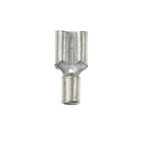 Panduit D10-250-L Female Disconnect, Non-Insulated, 12 - 10 AWG, .250 by .032-Inch Tab Size, Sleeved Barrel, (50-Pack)