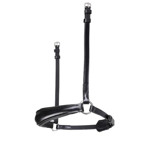 Lumiere Equestrian Drop Noseband (Flat) Black Warmblood