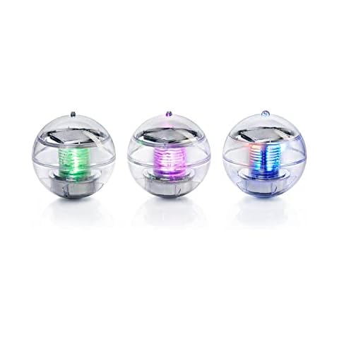 Weltbild Solar Schwimmkugel 3er-Set, Solarkugel Ø je 11 cm - LED mit 7fach-Farbwechsel Cover