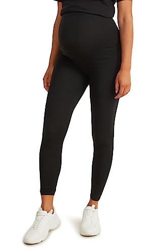 C&A Damen Leggings Hosen Skinny Unifarben Umstandsmode schwarz XS