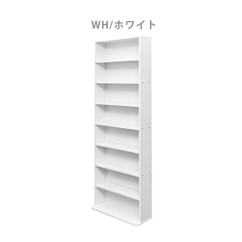 Amazon｜本棚 本収納 コミック収納 コミックラックハイタイプ 可動棚 8