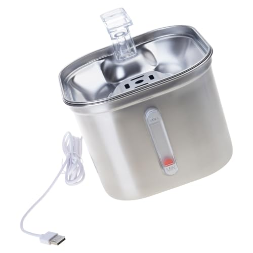 Fuente automática para gatos y perros de acero inoxidable
