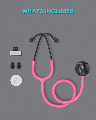 Clairre 3001 Pink Stethoscope For Nurses thumb #1