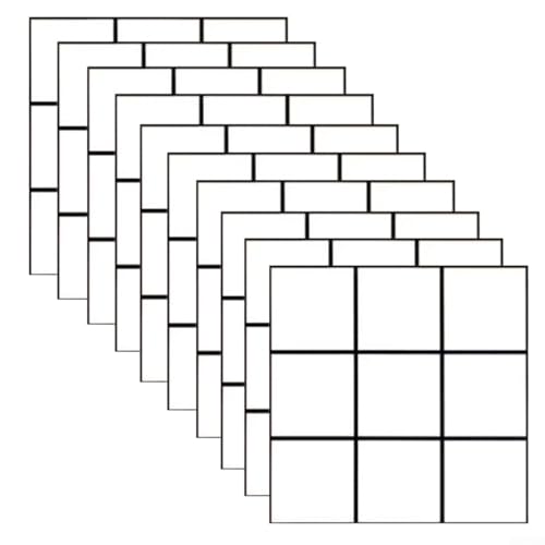 Crea un aspecto sofisticado con 10 paneles de pared perfectos para cocina y baño (blanco)