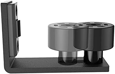 Floor Guide Adjustable for Sliding Barn Door Bottom Roller Guide Wall Mount Hardware Black
