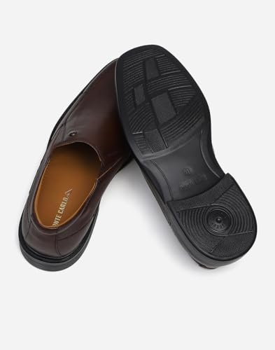 Image of Monte Carlo Mens Solid Slip on Genuine Leather Loafers (201808FW)