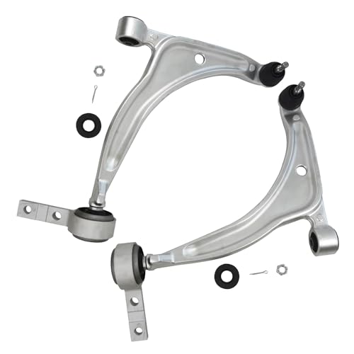 Image of Detroit Axle - 2.5L Front Struts Kit for 2002-2006 Nissan Altima, 2 Struts Coil Springs 2 Lower Control Arms with Ball Joint 4 Outer Inner Tie Rods 2 Sway Bars 2 Boots 2003 2004 2005 Replacement