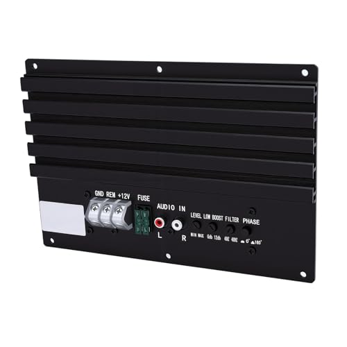 Car Amplifier Board, 800W High Power Aluminum Alloy Bass Amp with Enhanced Heat Sink, Car Mono Amplifiers for 8 to 12 Inch Subwoofer, Dual Channel Amplifiers