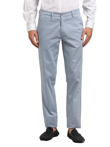Pantalon en coton stretch Turtle bleu clair ultra fin pour homme
