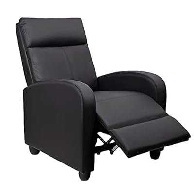 Rankok Recliner Chair Ergonomic Adjustable Single Sofa with Thicker Seat Cushion Modern Home Theater Seating for Living Room by 