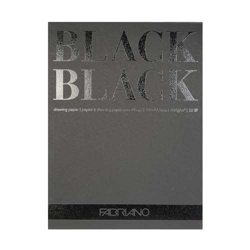 Fabriano Black Pad, 9 x 12